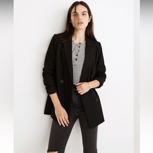 Women's Madewell Black Caldwell Blazer small